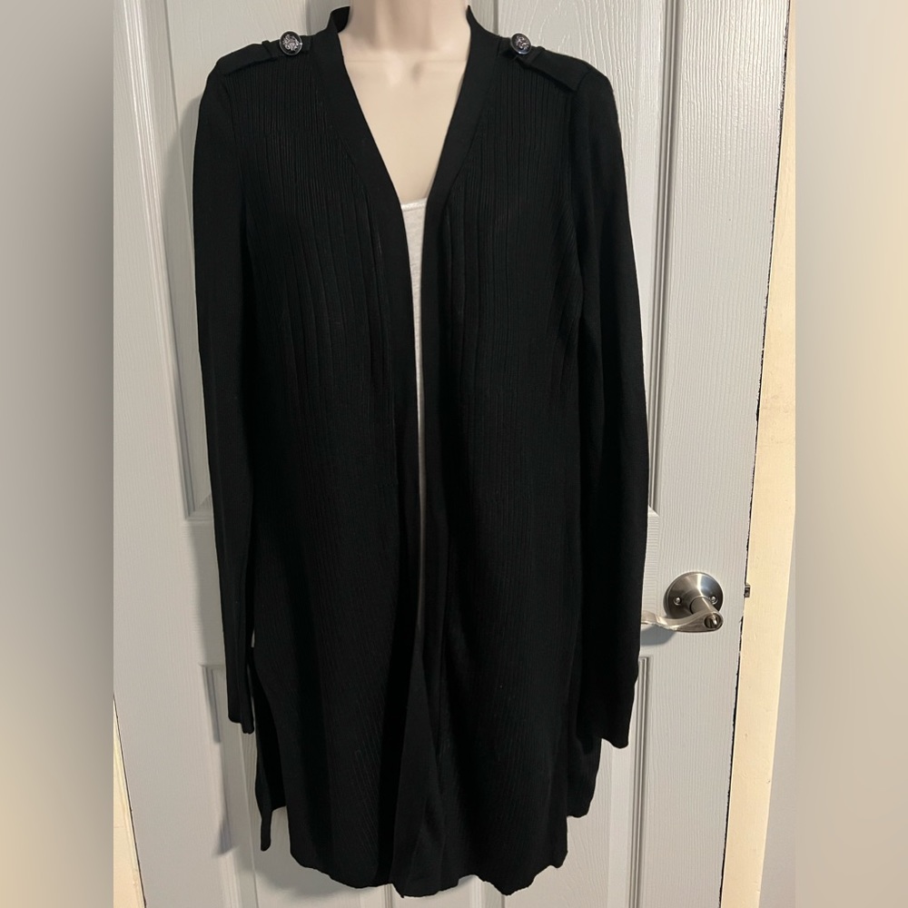 White House Black Market Cardigan Sweater Black Size Medium